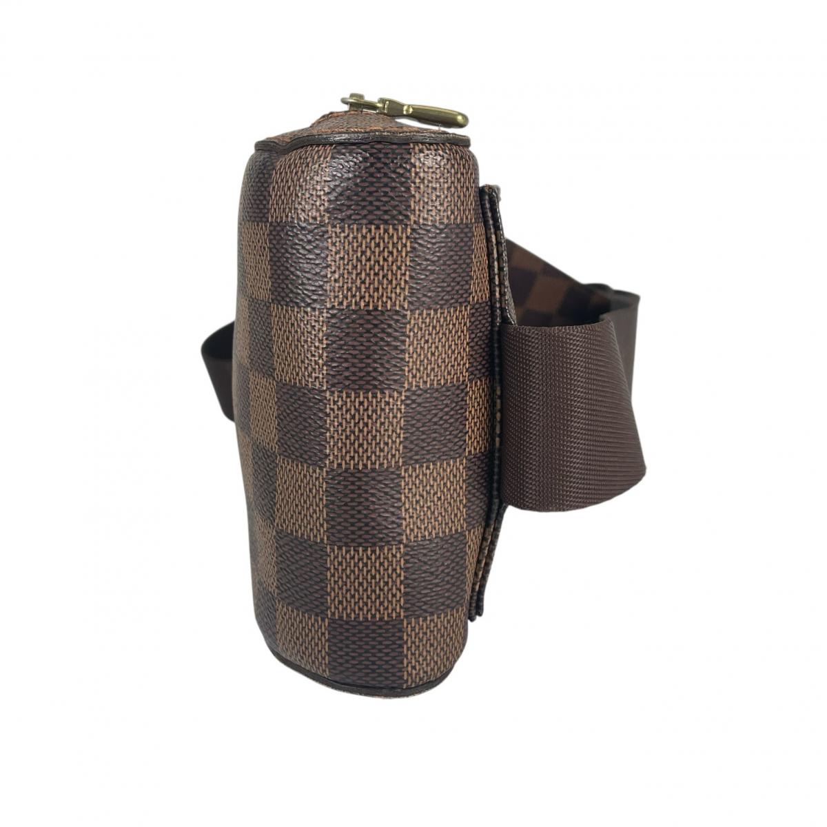 ルイヴィトン LOUIS VUITTON ボディバッグ
 ウエストポーチ 斜め掛け ジェロニモス ダミエキャンバス N51994 ブラウン LV
 【SS】
 【中古】