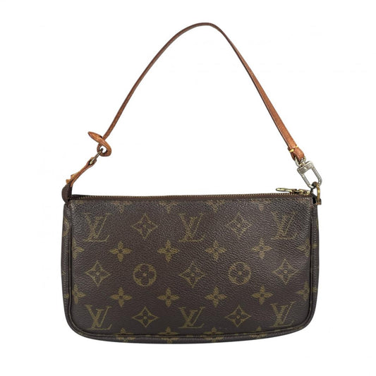 ルイヴィトン LOUIS VUITTON ハンドバッグ
 ポシェット モノグラム Pochette Accessoires モノグラムキャンバス M51980 ブラウン LV
 【SS】
 【中古】