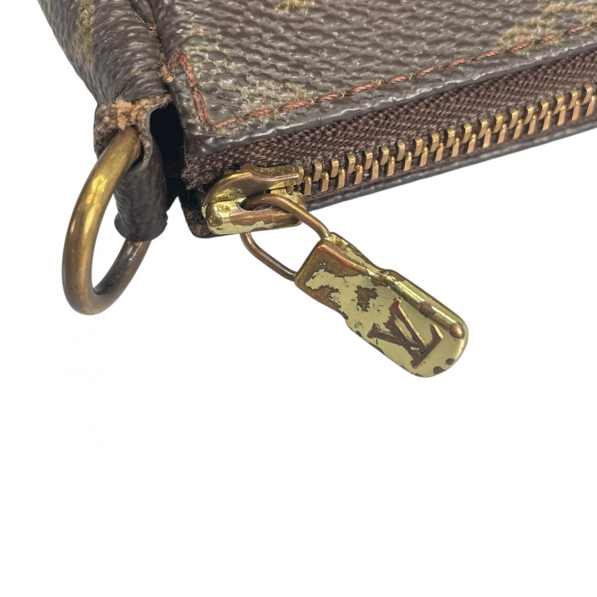 ルイヴィトン LOUIS VUITTON ハンドバッグ
 ポシェット モノグラム Pochette Accessoires モノグラムキャンバス M51980 ブラウン LV
 【SS】
 【中古】