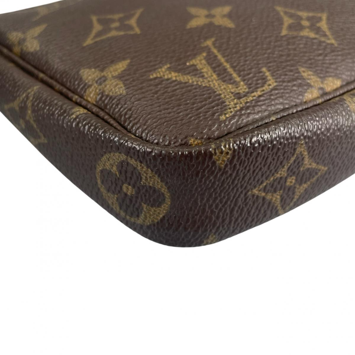 ルイヴィトン LOUIS VUITTON ハンドバッグ
 ポシェット モノグラム Pochette Accessoires モノグラムキャンバス M51980 ブラウン LV
 【SS】
 【中古】