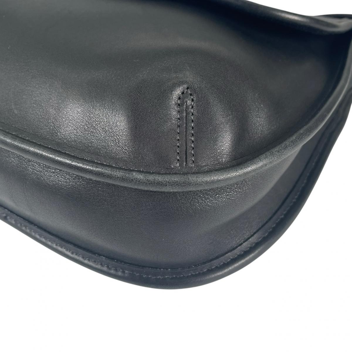 コーチ COACH ショルダーバッグ
 エルゴ・フラップ グラブタンレザー オールドコーチ レザー UTD 9034 ブラック 【SS】
 【中古】