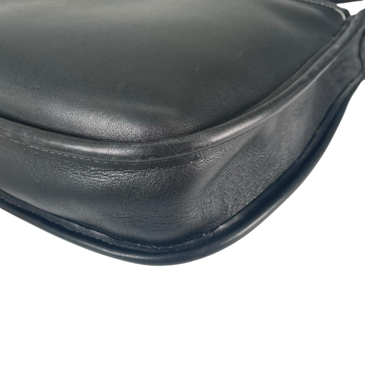 コーチ COACH ショルダーバッグ
 エルゴ・フラップ グラブタンレザー オールドコーチ レザー UTD 9034 ブラック 【SS】
 【中古】