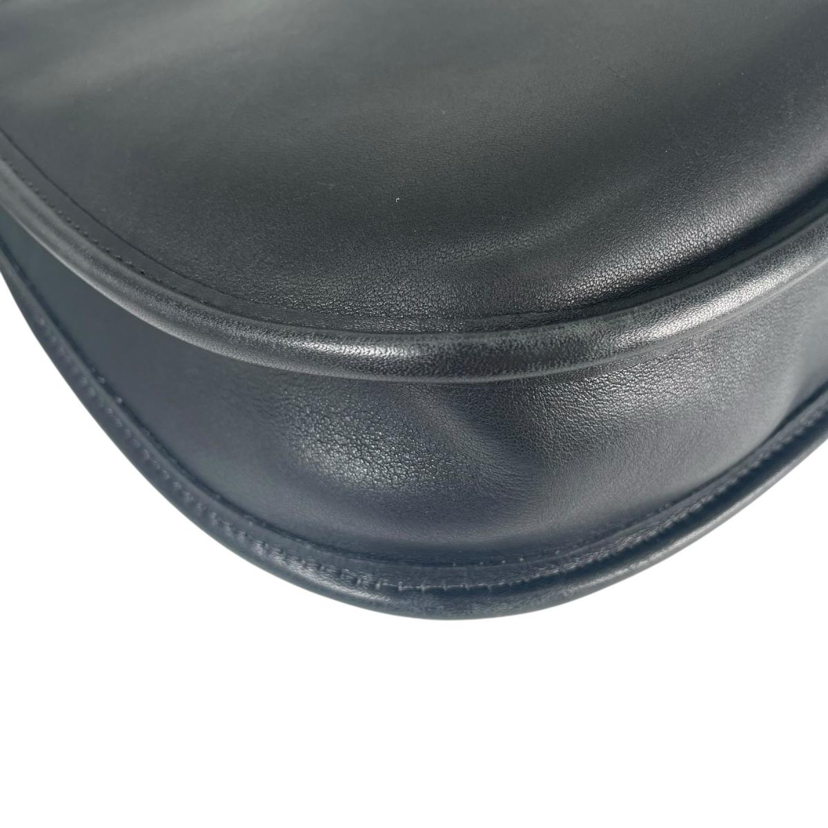 コーチ COACH ショルダーバッグ
 エルゴ・フラップ グラブタンレザー オールドコーチ レザー UTD 9034 ブラック 【SS】
 【中古】