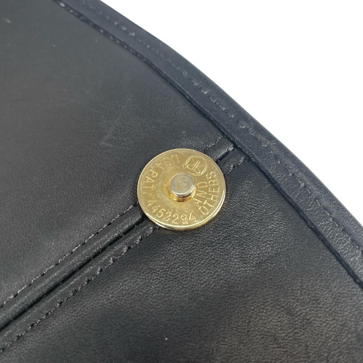 コーチ COACH ショルダーバッグ
 エルゴ・フラップ グラブタンレザー オールドコーチ レザー UTD 9034 ブラック 【SS】
 【中古】