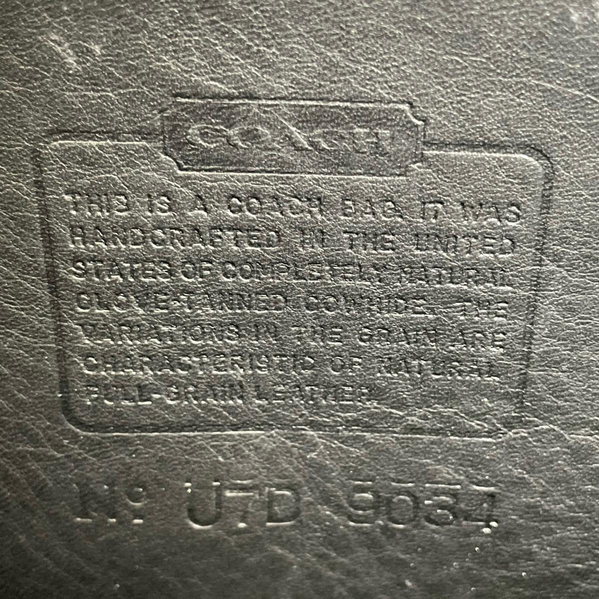 コーチ COACH ショルダーバッグ
 エルゴ・フラップ グラブタンレザー オールドコーチ レザー UTD 9034 ブラック 【SS】
 【中古】