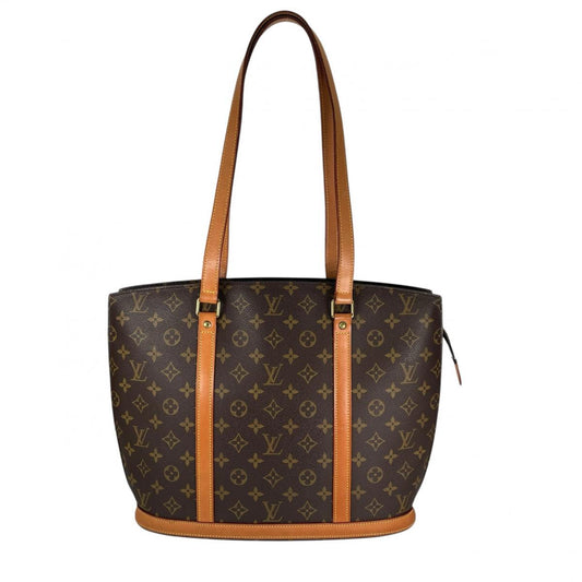 ルイヴィトン LOUIS VUITTON トートバッグ
 ハンドバッグ ヌメ革 バビロン モノグラムキャンバス M511002 ブラウン LV
 【SS】
 【中古】