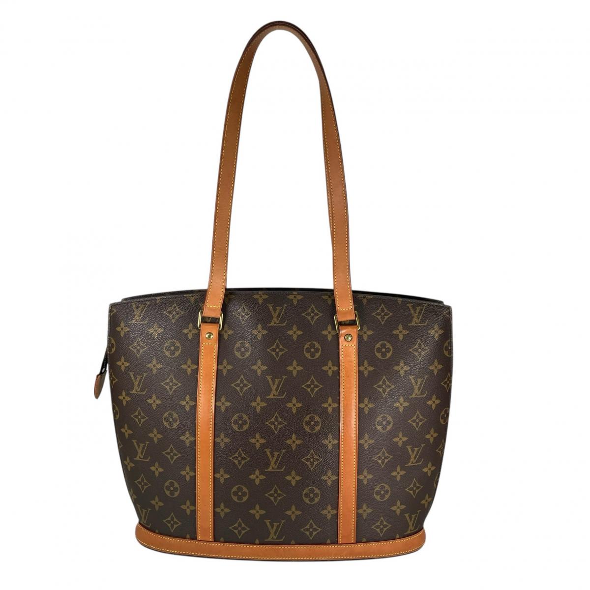 ルイヴィトン LOUIS VUITTON トートバッグ
 ハンドバッグ ヌメ革 バビロン モノグラムキャンバス M511002 ブラウン LV
 【SS】
 【中古】
