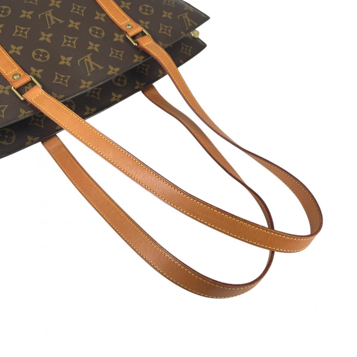 ルイヴィトン LOUIS VUITTON トートバッグ
 ハンドバッグ ヌメ革 バビロン モノグラムキャンバス M511002 ブラウン LV
 【SS】
 【中古】
