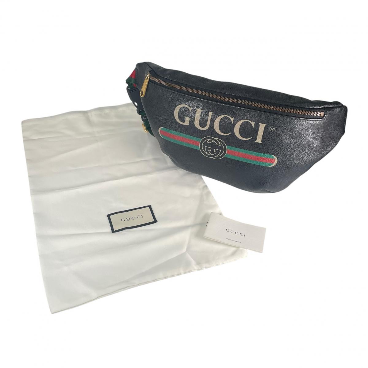 グッチ GUCCI ボディバッグ
 ボディバッグ スモールベルトバッグ シェリーライン レザー 530412 ブラック 【SS】
 【中古】