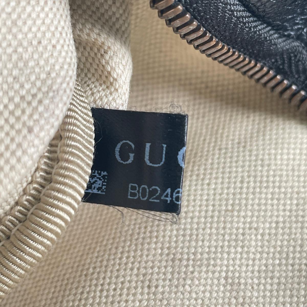 グッチ GUCCI ボディバッグ
 ボディバッグ スモールベルトバッグ シェリーライン レザー 530412 ブラック 【SS】
 【中古】