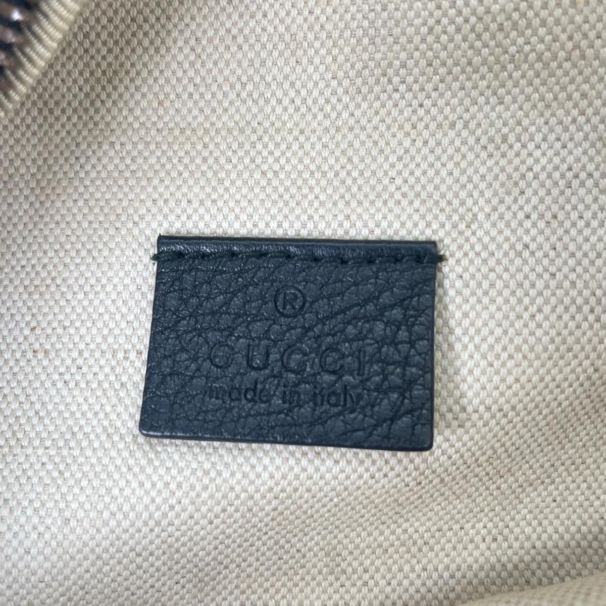 グッチ GUCCI ボディバッグ
 ボディバッグ スモールベルトバッグ シェリーライン レザー 530412 ブラック 【SS】
 【中古】