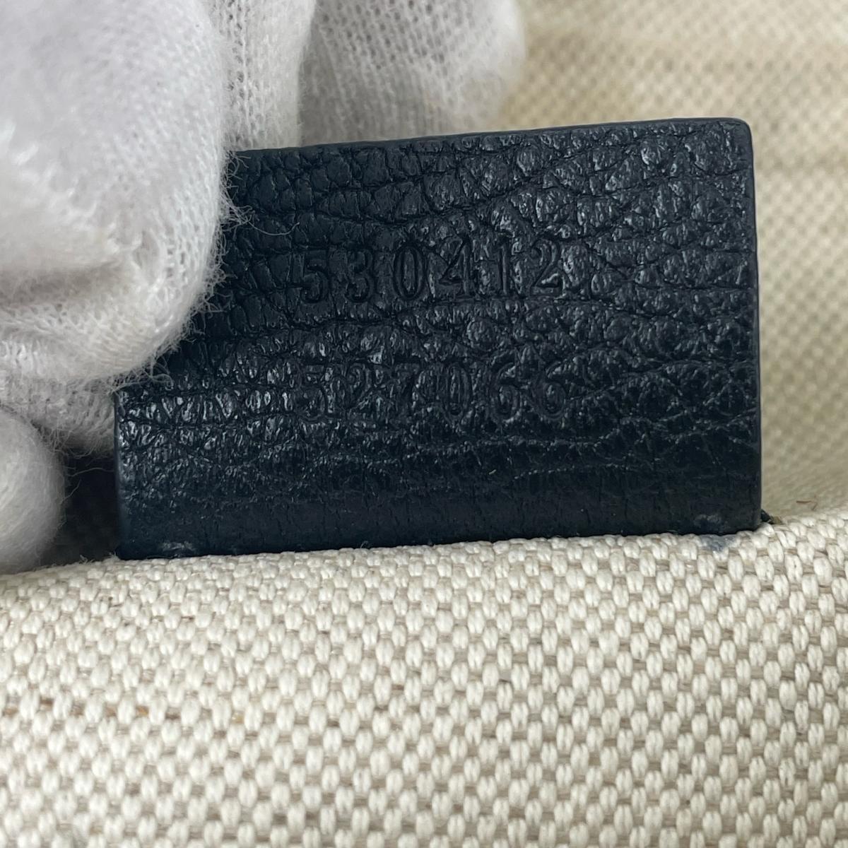 グッチ GUCCI ボディバッグ
 ボディバッグ スモールベルトバッグ シェリーライン レザー 530412 ブラック 【SS】
 【中古】