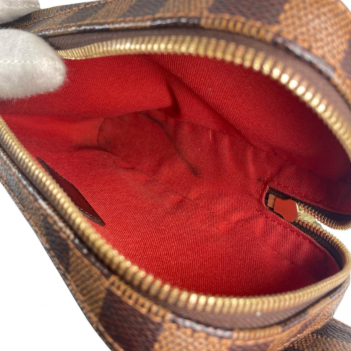 ルイヴィトン LOUIS VUITTON ボディバッグ
 ウエストポーチ 斜め掛け ジェロニモス ダミエキャンバス N51994 ブラウン LV
 【SS】
 【中古】