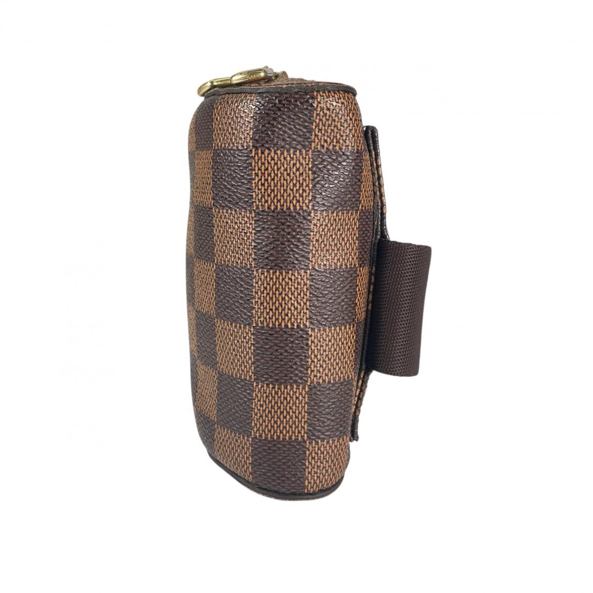ルイヴィトン LOUIS VUITTON ボディバッグ
 ウエストポーチ 斜め掛け ジェロニモス ダミエキャンバス N51994 ブラウン LV
 【SS】
 【中古】