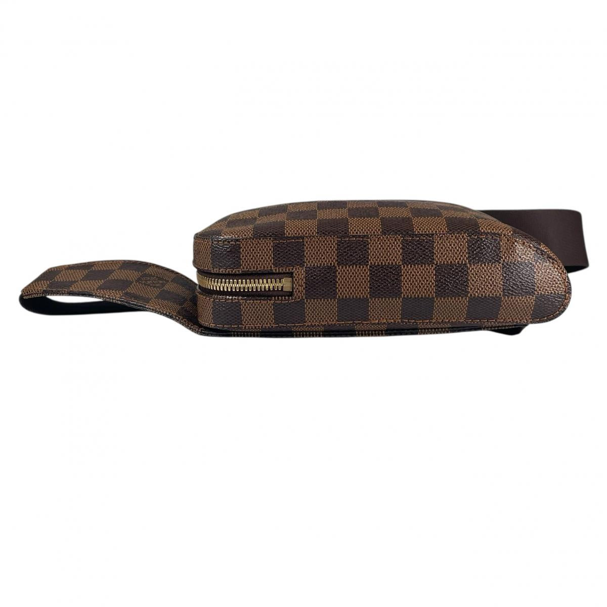 ルイヴィトン LOUIS VUITTON ボディバッグ
 ウエストポーチ 斜め掛け ジェロニモス ダミエキャンバス N51994 ブラウン LV
 【SS】
 【中古】