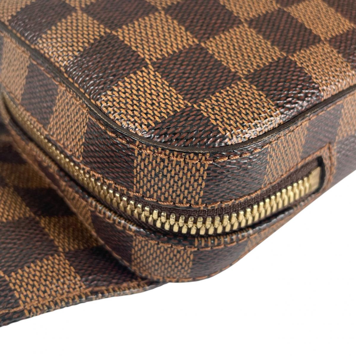 ルイヴィトン LOUIS VUITTON ボディバッグ
 ウエストポーチ 斜め掛け ジェロニモス ダミエキャンバス N51994 ブラウン LV
 【SS】
 【中古】