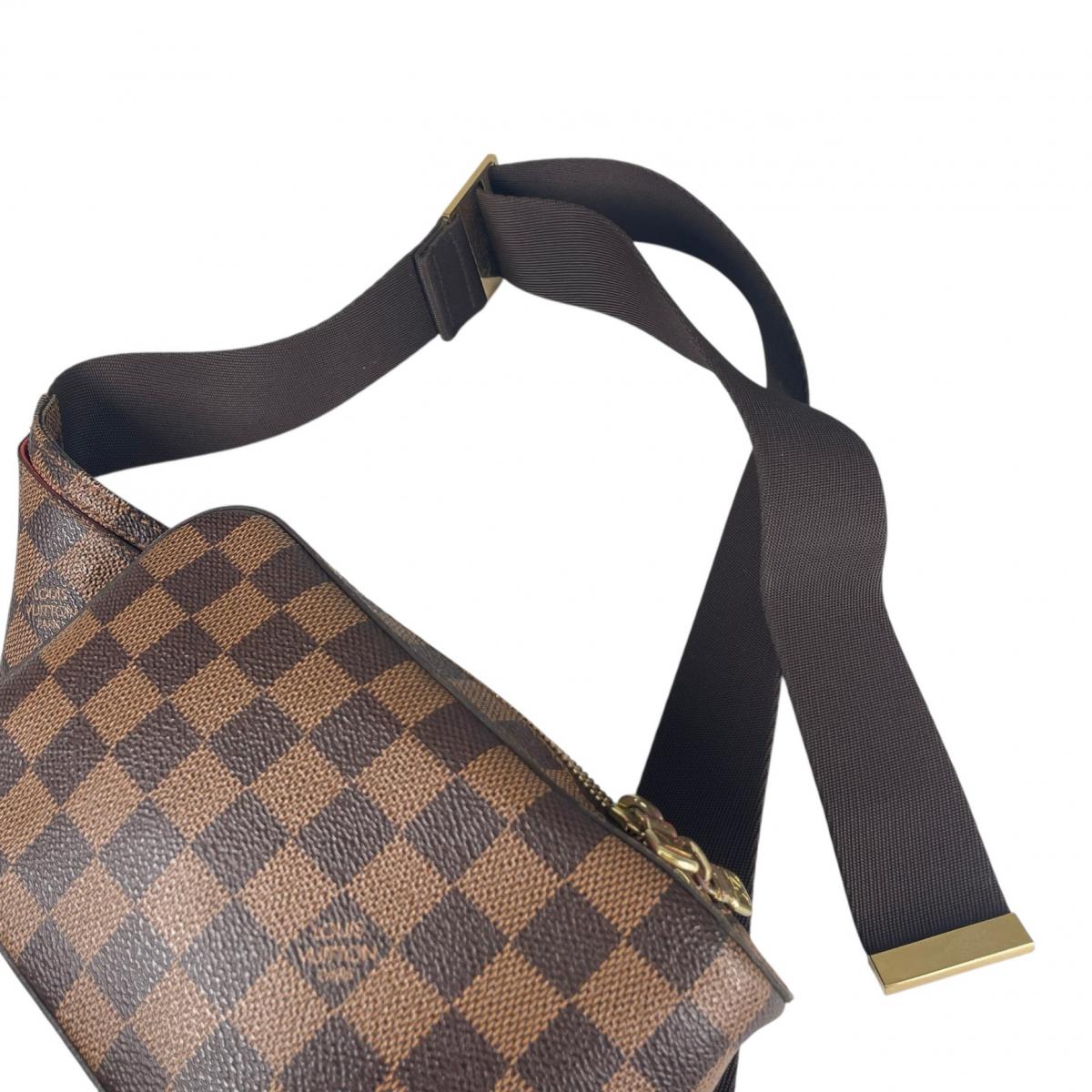 ルイヴィトン LOUIS VUITTON ボディバッグ
 ウエストポーチ 斜め掛け ジェロニモス ダミエキャンバス N51994 ブラウン LV
 【SS】
 【中古】