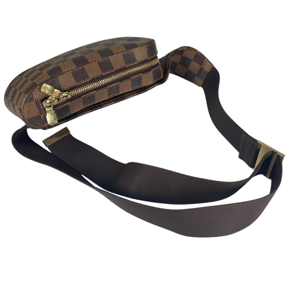 ルイヴィトン LOUIS VUITTON ボディバッグ
 ウエストポーチ 斜め掛け ジェロニモス ダミエキャンバス N51994 ブラウン LV
 【SS】
 【中古】