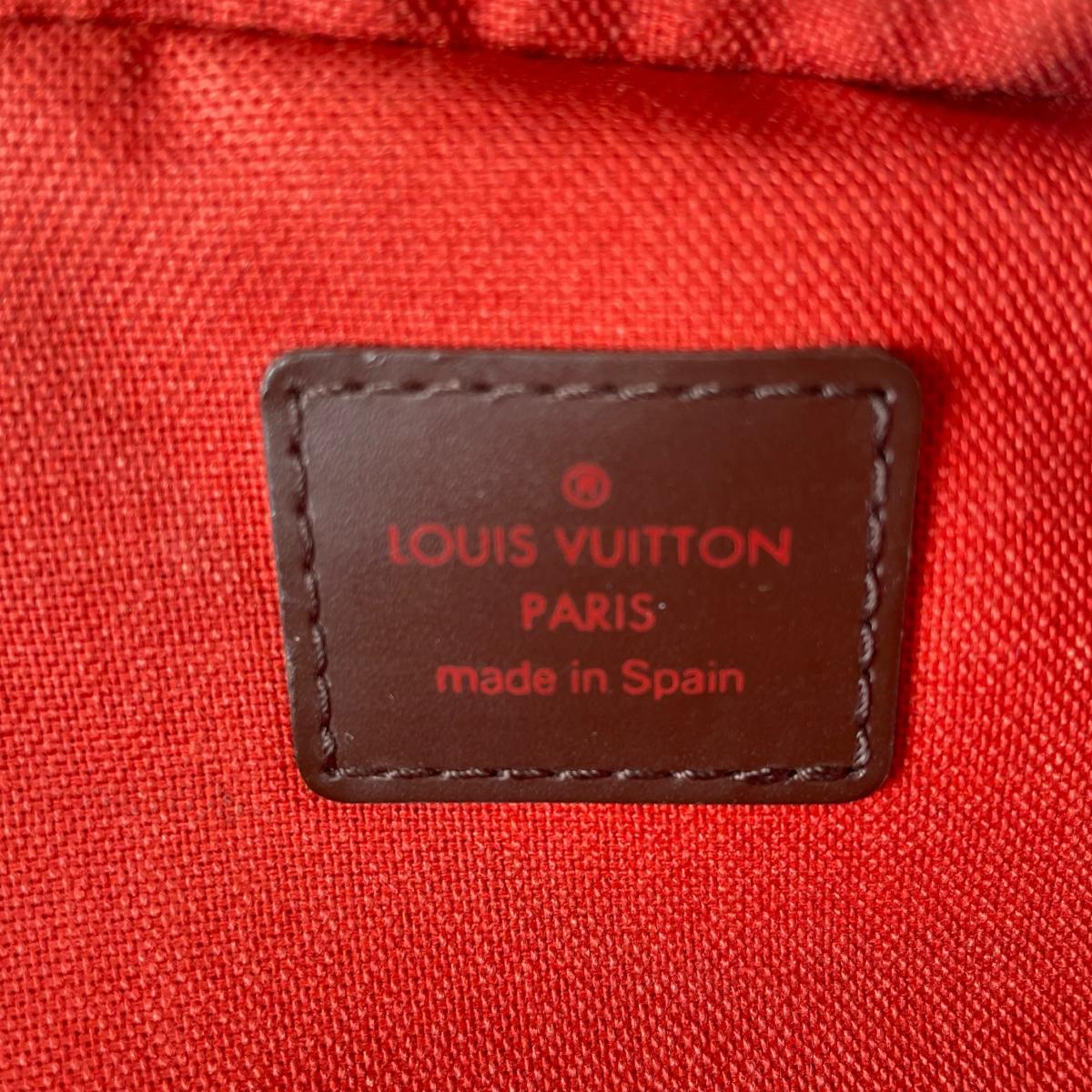 ルイヴィトン LOUIS VUITTON ボディバッグ
 ウエストポーチ 斜め掛け ジェロニモス ダミエキャンバス N51994 ブラウン LV
 【SS】
 【中古】