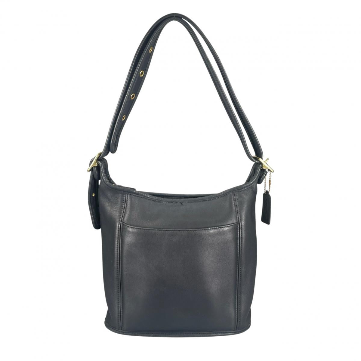 コーチ COACH ハンドバッグ
 ショルダーバッグ グラブタンレザー オールドコーチ レザー G9C-9816 ブラック 【SS】
 【中古】