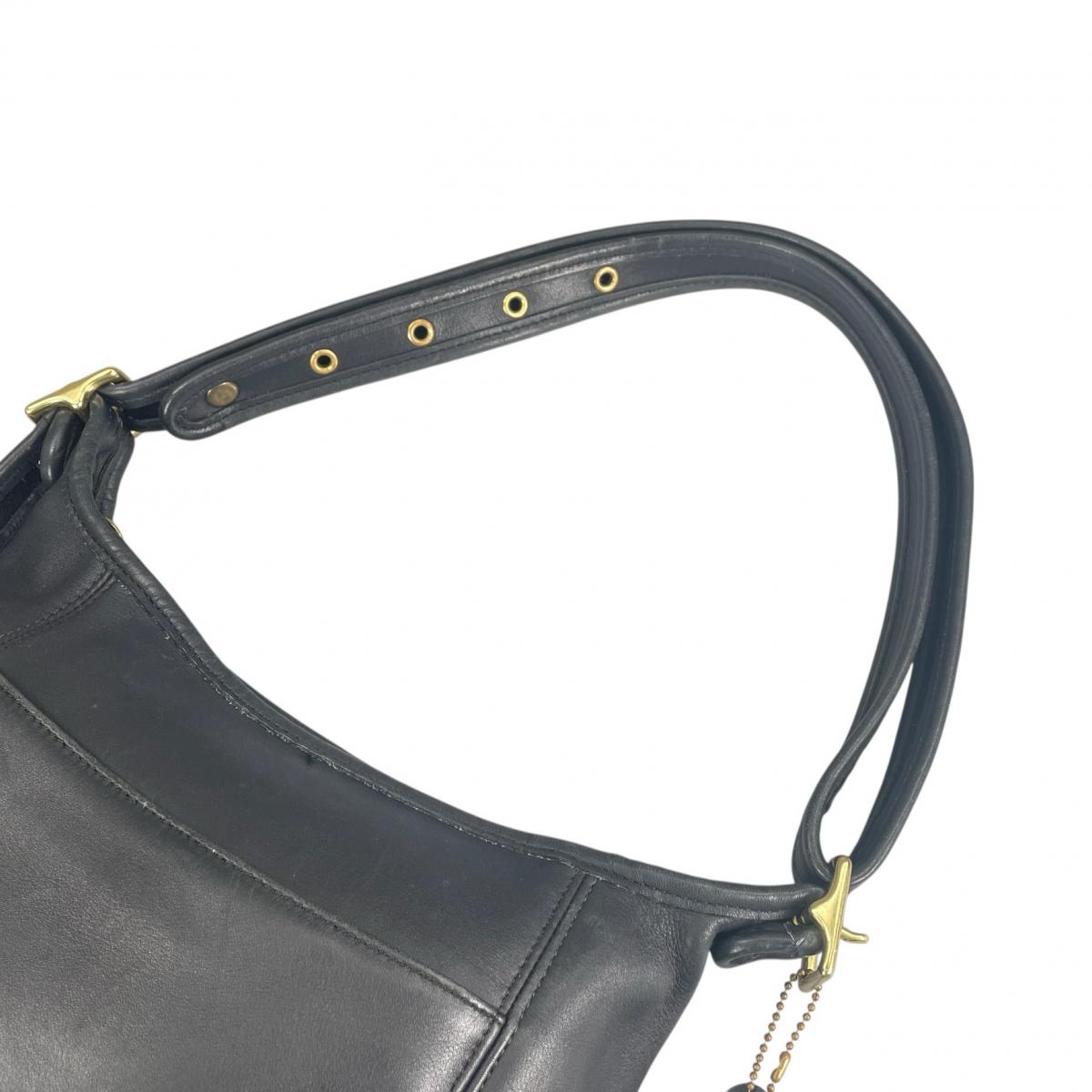 コーチ COACH ハンドバッグ
 ショルダーバッグ グラブタンレザー オールドコーチ レザー G9C-9816 ブラック 【SS】
 【中古】