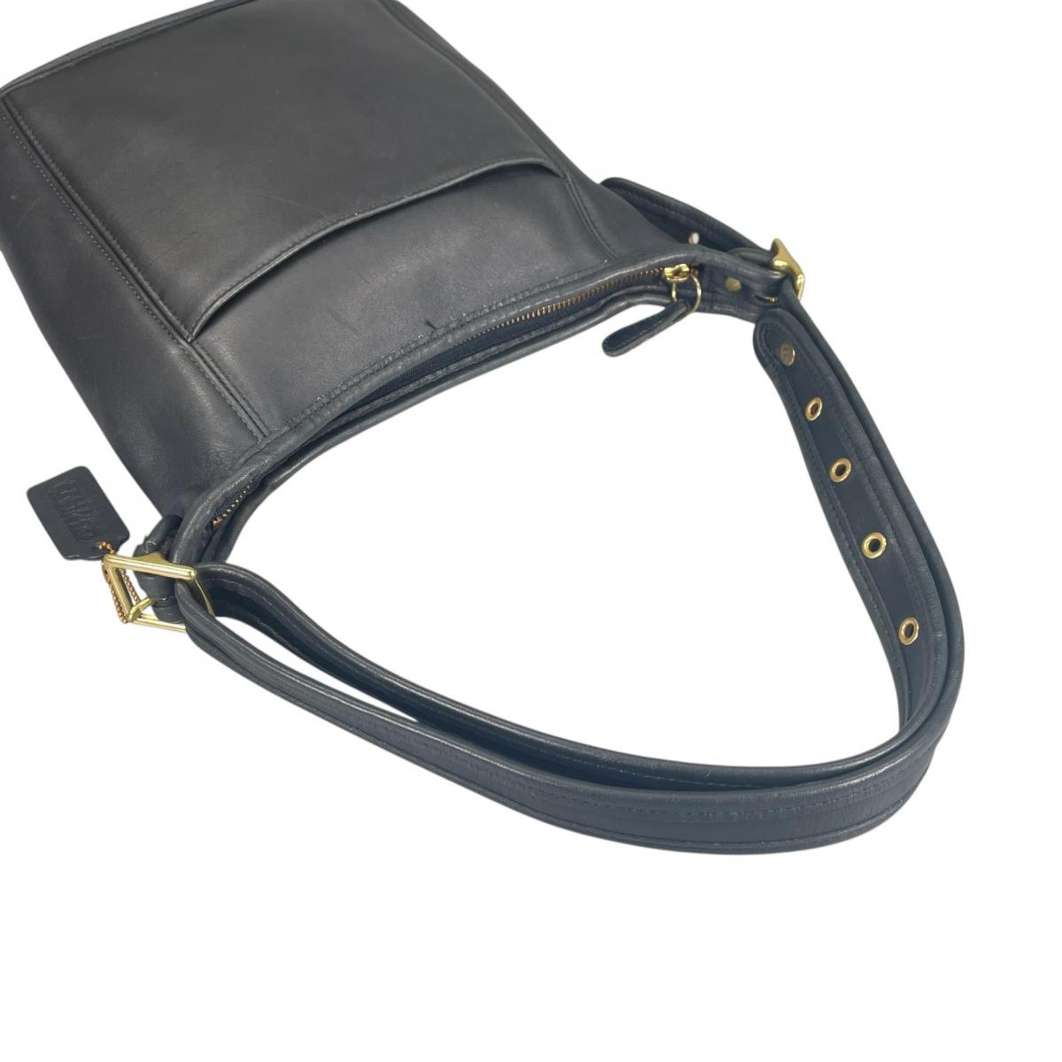 コーチ COACH ハンドバッグ
 ショルダーバッグ グラブタンレザー オールドコーチ レザー G9C-9816 ブラック 【SS】
 【中古】