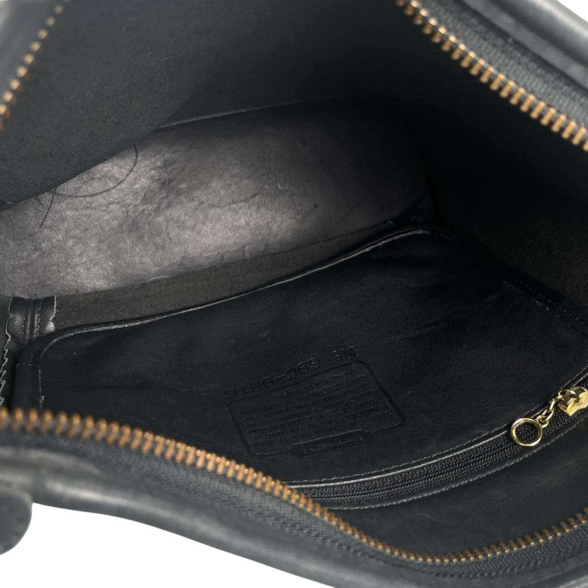 コーチ COACH ハンドバッグ
 ショルダーバッグ グラブタンレザー オールドコーチ レザー G9C-9816 ブラック 【SS】
 【中古】