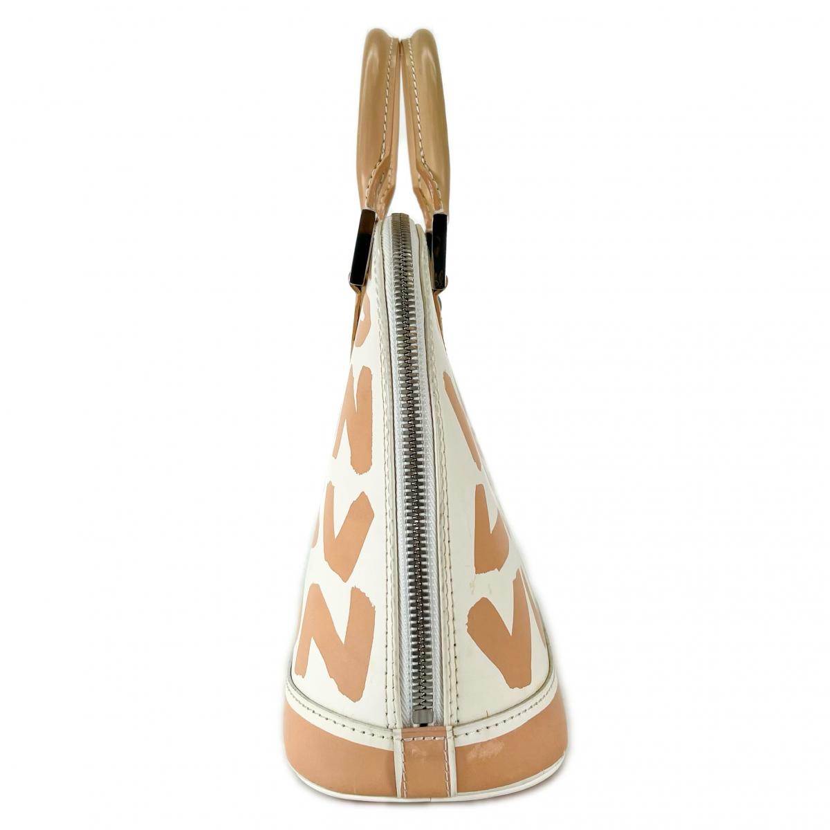 ルイヴィトン LOUIS VUITTON ハンドバッグ
 グラフィティ スティーブン・スプラウス アルマMM レザー M92180 ベージュ LV
 【SS】
 【中古】