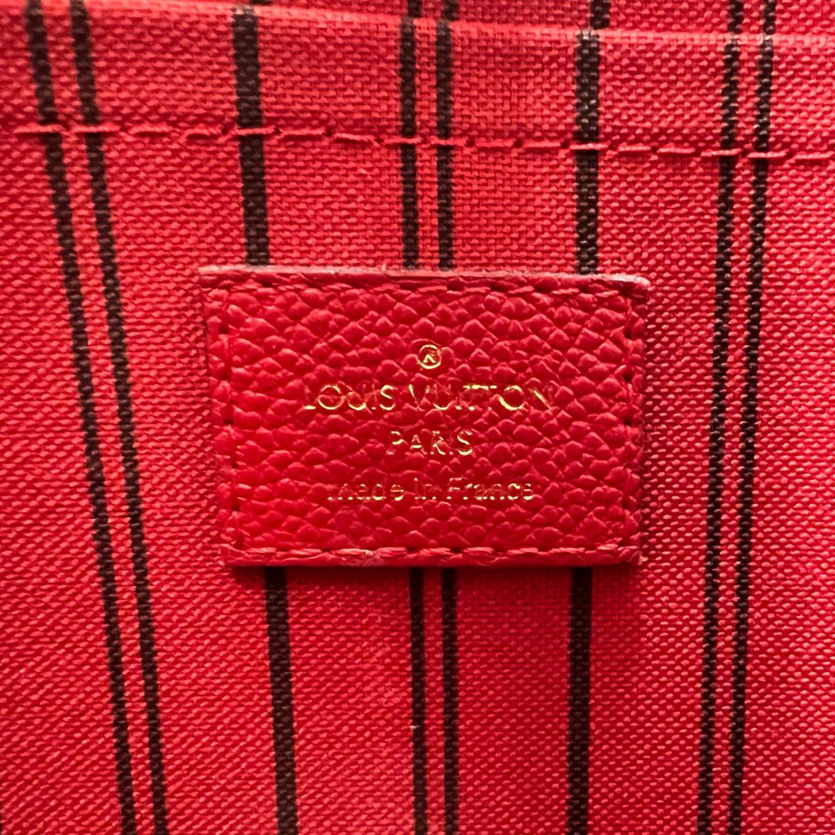 ルイヴィトン LOUIS VUITTON ハンドバッグ
 ワンショルダー スリーズ モンテーニュMM モノグラムアンプラント M41194 レッド LV
 【SS】
 【中古】