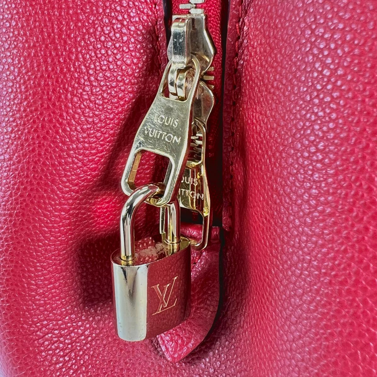 ルイヴィトン LOUIS VUITTON ハンドバッグ
 ワンショルダー スリーズ モンテーニュMM モノグラムアンプラント M41194 レッド LV
 【SS】
 【中古】