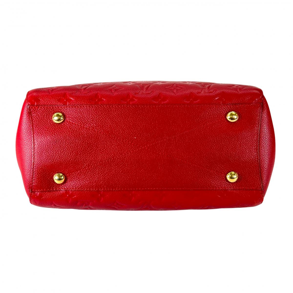 ルイヴィトン LOUIS VUITTON ハンドバッグ
 ワンショルダー スリーズ モンテーニュMM モノグラムアンプラント M41194 レッド LV
 【SS】
 【中古】