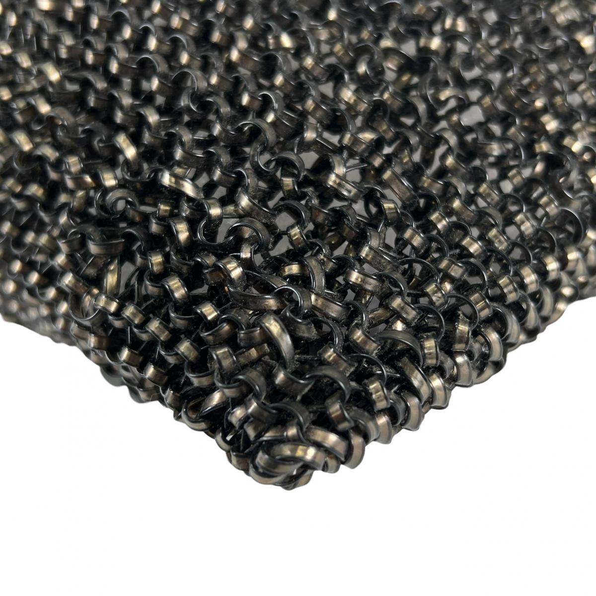 アンテプリマ ANTEPRIMA ハンドバッグ
 ワイヤーバッグ グリッター フラワーモチーフ ワイヤー ブラック 【SS】
 【中古】