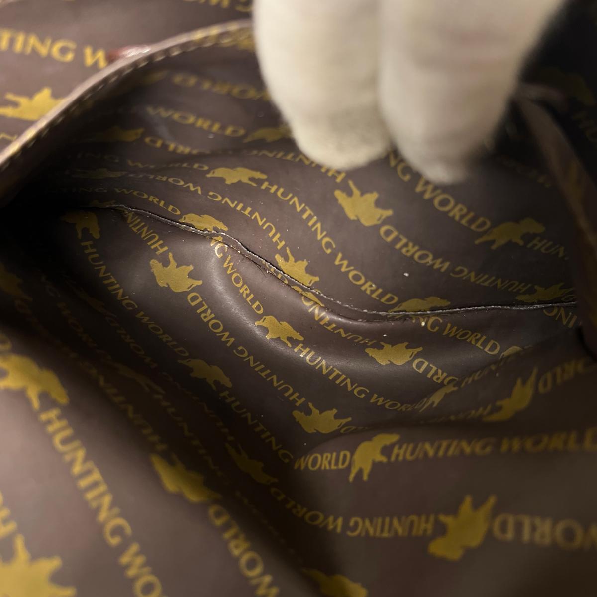 ハンティングワールド HUNTING WORLD ハンドバッグ
 ハンドバッグ ミリタリー サークルハンド キャンバス ベージュ 【SS】
 【中古】