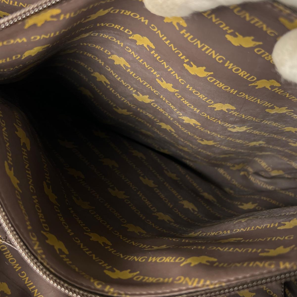 ハンティングワールド HUNTING WORLD ハンドバッグ
 ハンドバッグ ミリタリー サークルハンド キャンバス ベージュ 【SS】
 【中古】