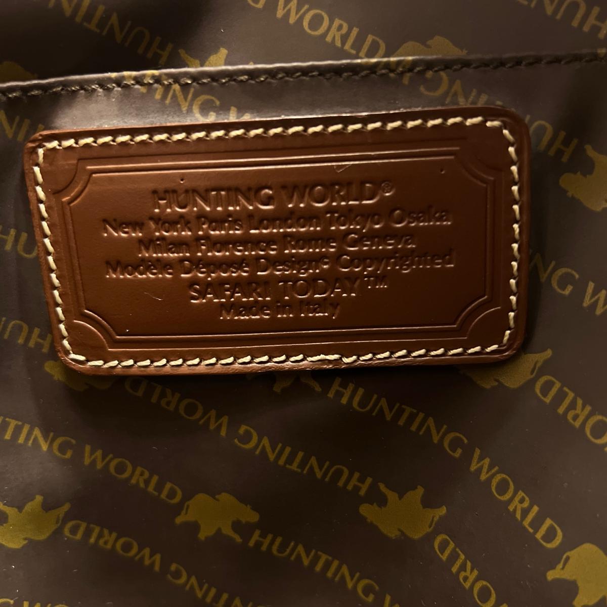 ハンティングワールド HUNTING WORLD ハンドバッグ
 ハンドバッグ ミリタリー サークルハンド キャンバス ベージュ 【SS】
 【中古】