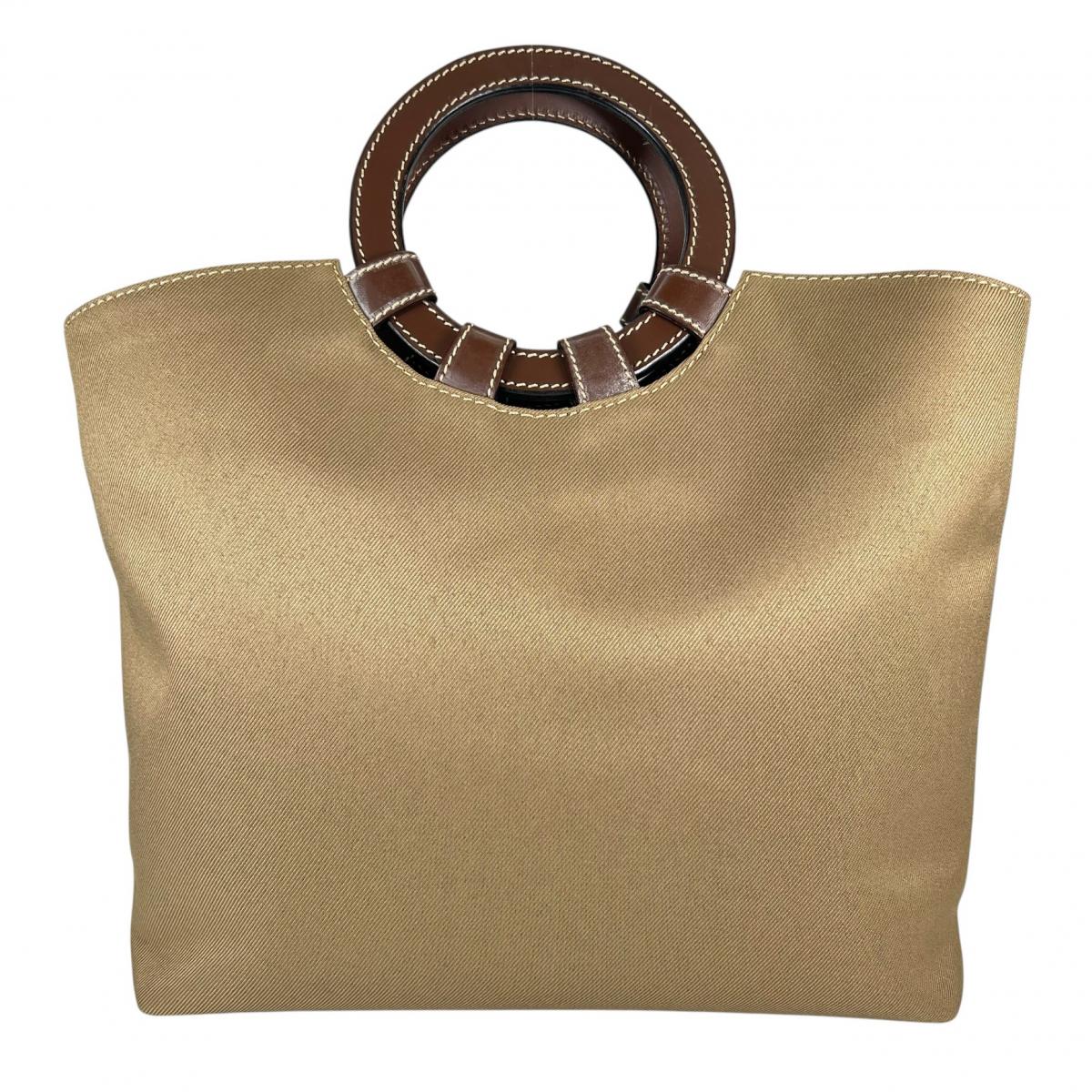 ハンティングワールド HUNTING WORLD ハンドバッグ
 ハンドバッグ ミリタリー サークルハンド キャンバス ベージュ 【SS】
 【中古】