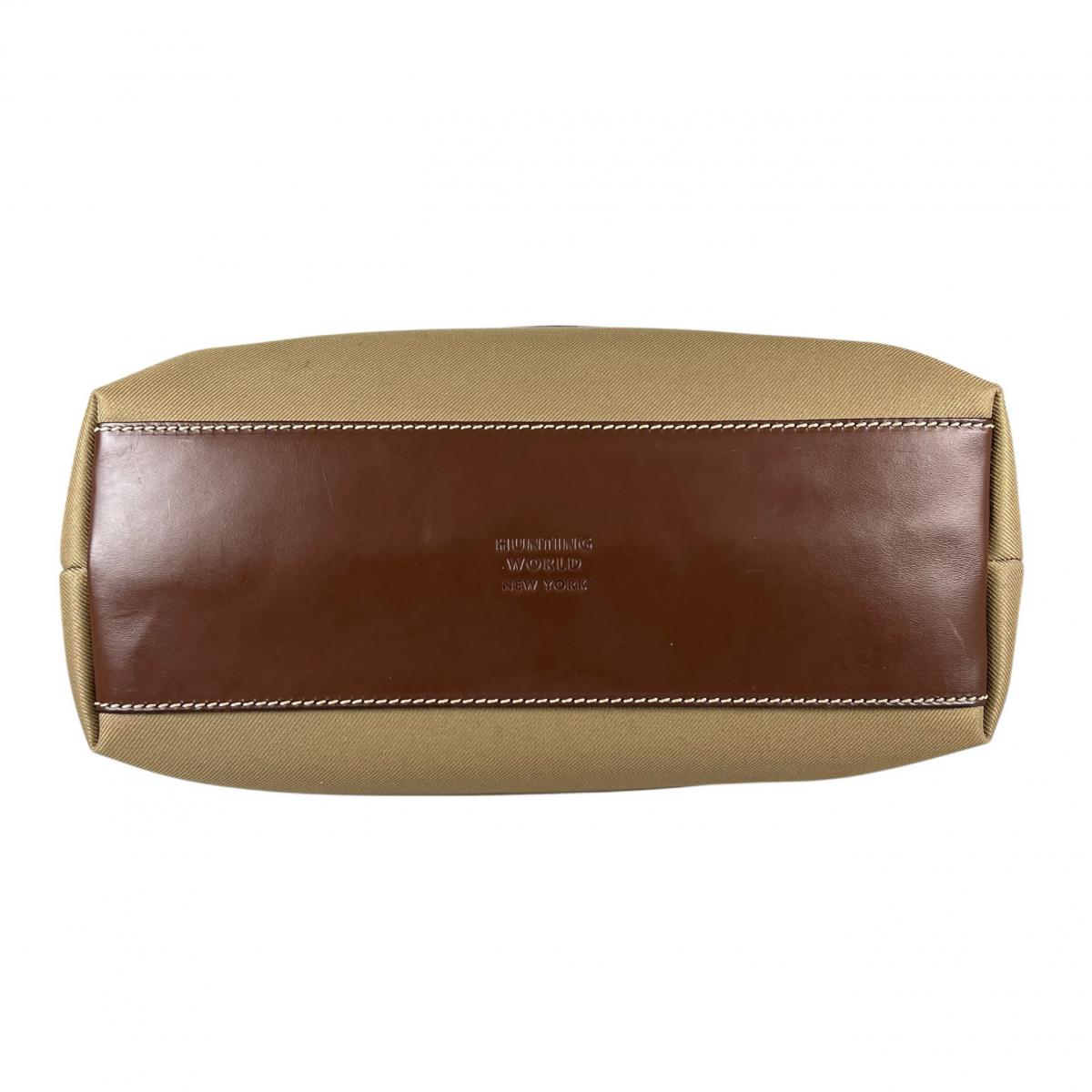 ハンティングワールド HUNTING WORLD ハンドバッグ
 ハンドバッグ ミリタリー サークルハンド キャンバス ベージュ 【SS】
 【中古】