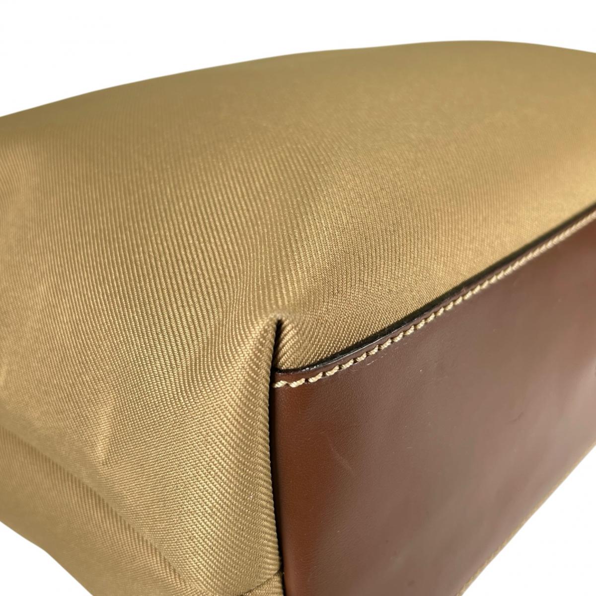 ハンティングワールド HUNTING WORLD ハンドバッグ
 ハンドバッグ ミリタリー サークルハンド キャンバス ベージュ 【SS】
 【中古】