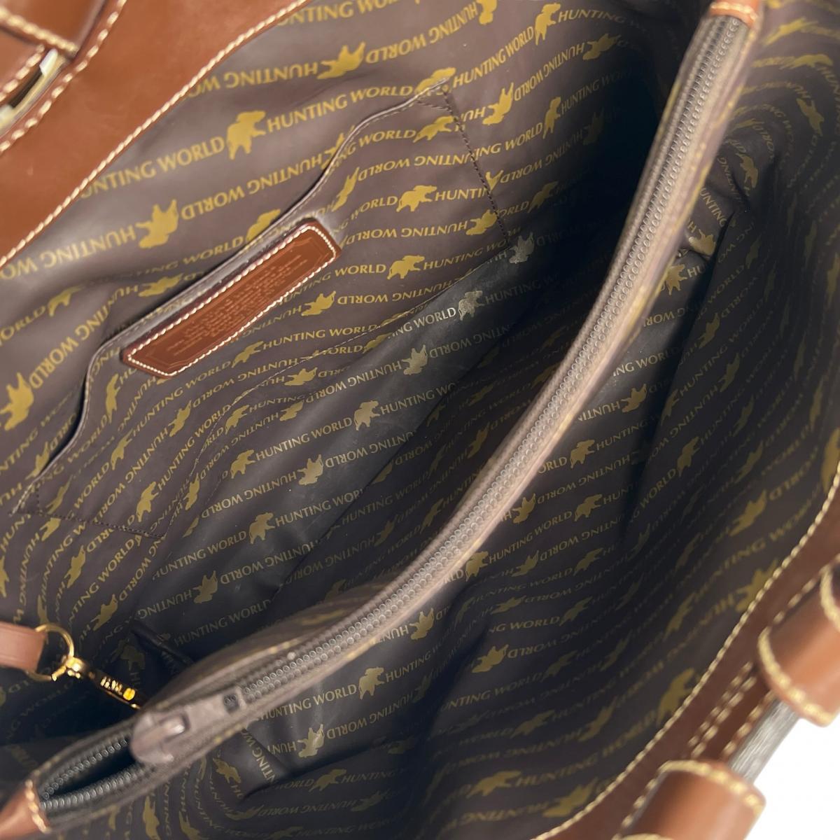 ハンティングワールド HUNTING WORLD ハンドバッグ
 ハンドバッグ ミリタリー サークルハンド キャンバス ベージュ 【SS】
 【中古】