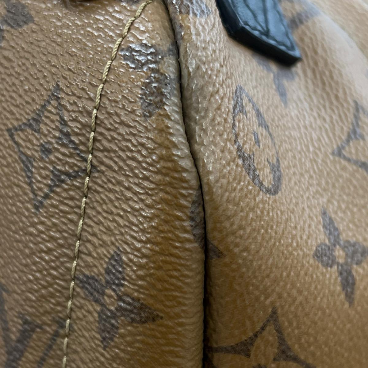 ルイヴィトン LOUIS VUITTON リュック・デイパック
 MINI モノグラムリバース パームスプリングス レザー M44872 ブラウン LV
 【SS】
 【中古】