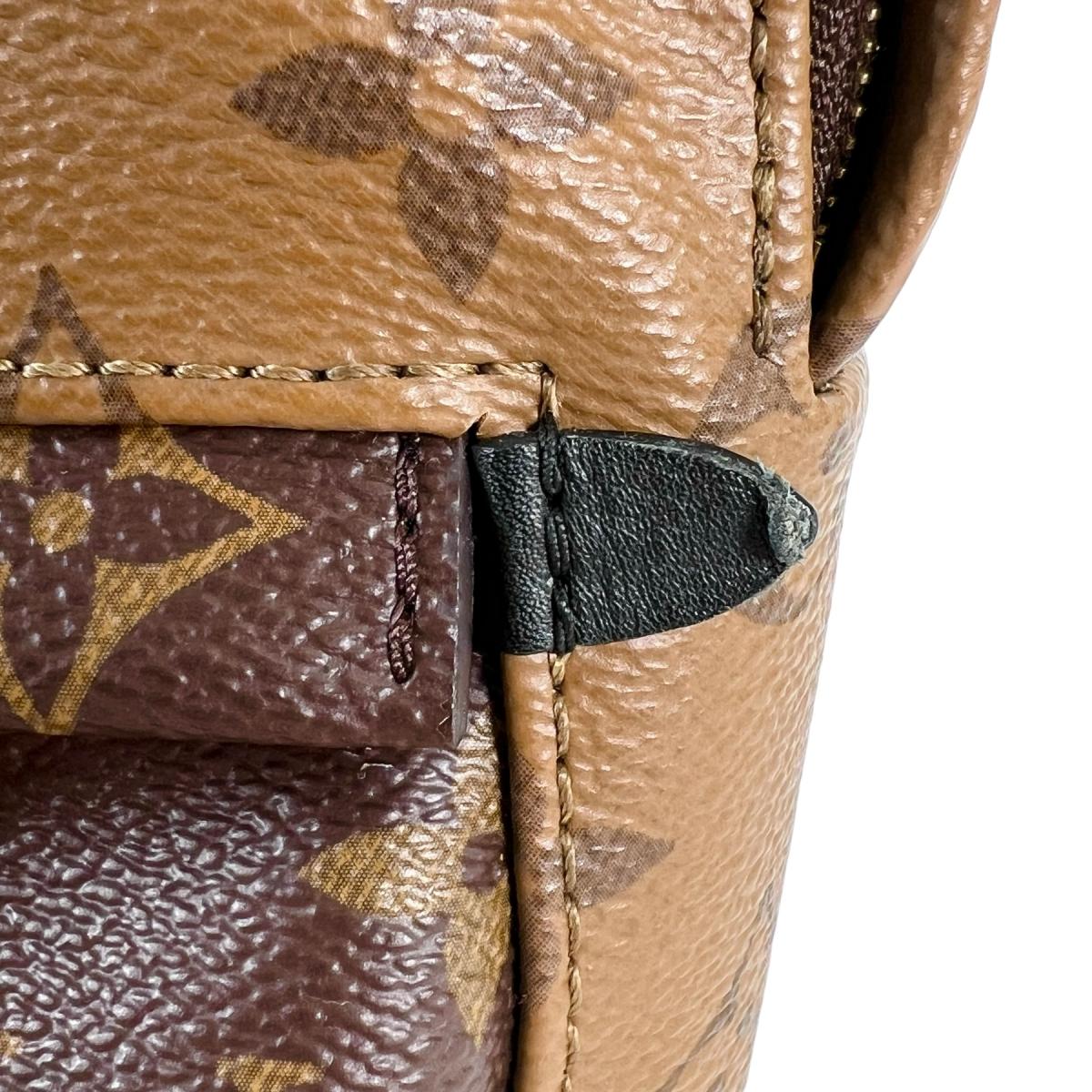ルイヴィトン LOUIS VUITTON リュック・デイパック
 MINI モノグラムリバース パームスプリングス レザー M44872 ブラウン LV
 【SS】
 【中古】