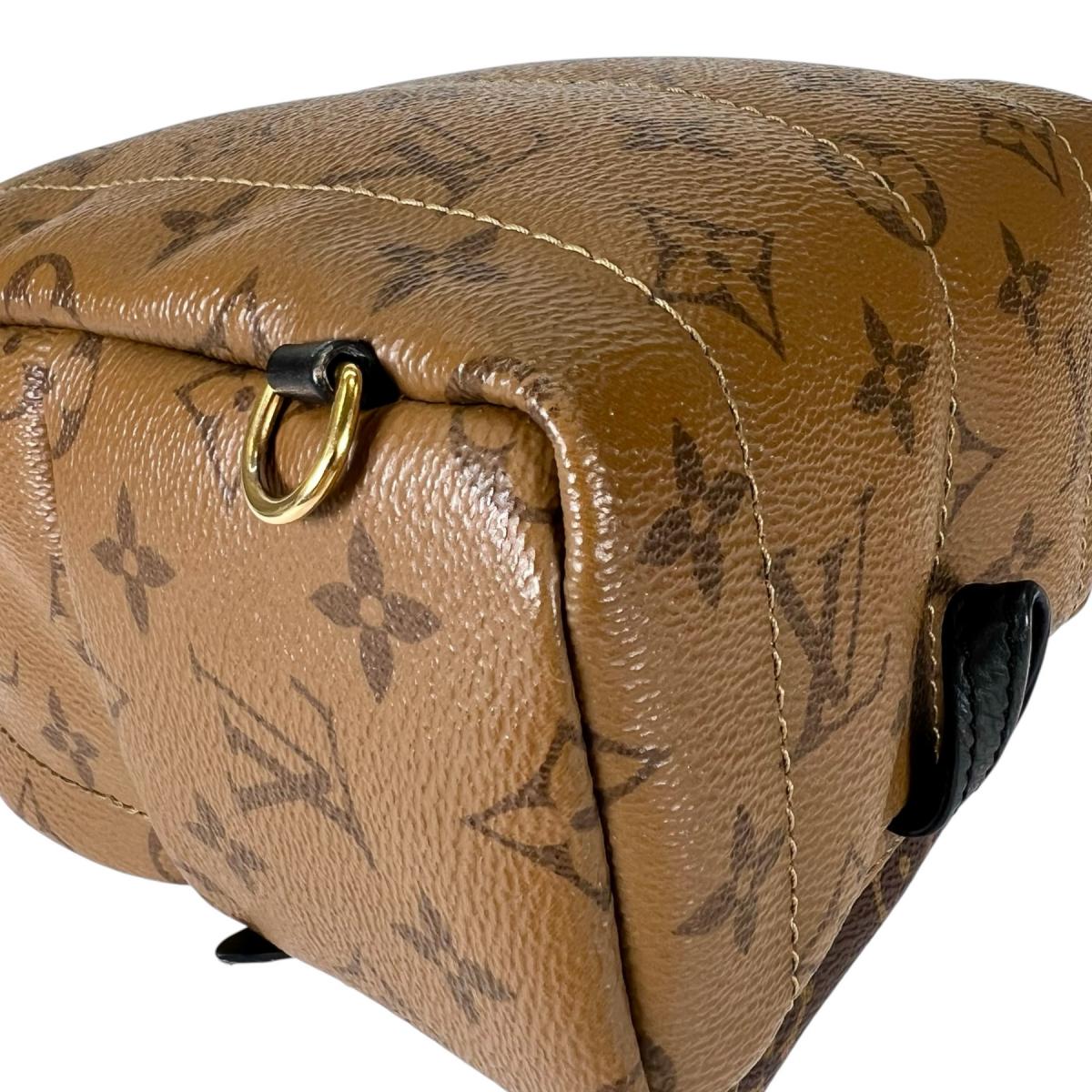 ルイヴィトン LOUIS VUITTON リュック・デイパック
 MINI モノグラムリバース パームスプリングス レザー M44872 ブラウン LV
 【SS】
 【中古】
