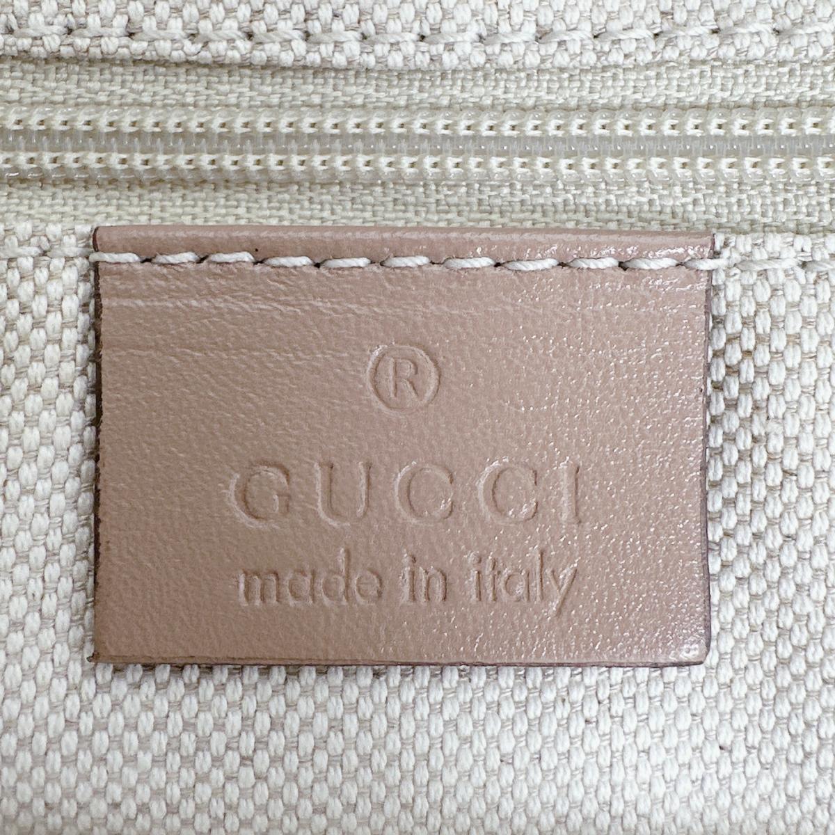 グッチ GUCCI トートバッグ
 ハンドバッグ ディアマンテキャンバス スーキーバッグ キャンバス 211944 ベージュ×ブラウン 【SS】
 【中古】