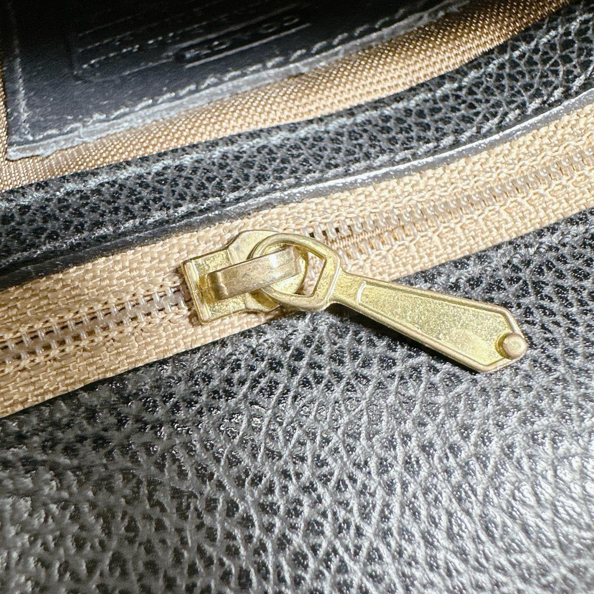 コーチ COACH ハンドバッグ
 ショルダーバッグ レザ－ オールドコーチ レザー 3176 ブラック 【SS】
 【中古】