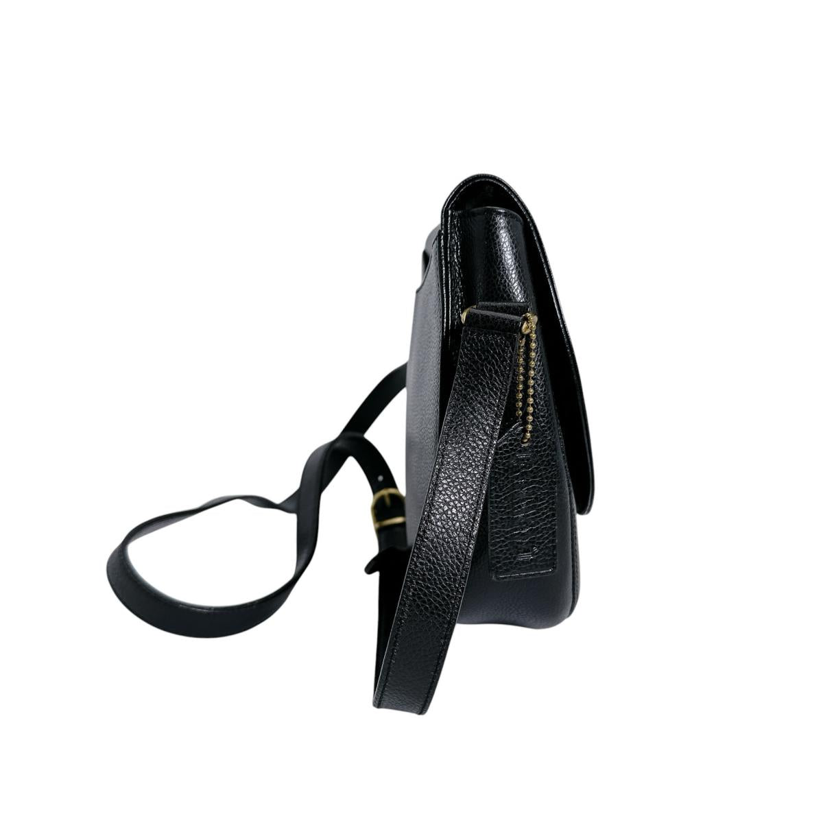 コーチ COACH ハンドバッグ
 ショルダーバッグ レザ－ オールドコーチ レザー 3176 ブラック 【SS】
 【中古】