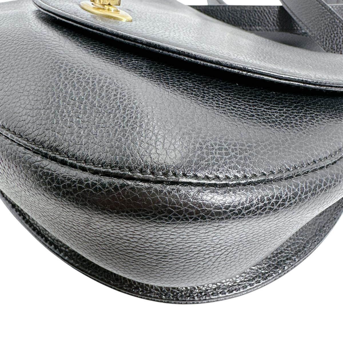 コーチ COACH ハンドバッグ
 ショルダーバッグ レザ－ オールドコーチ レザー 3176 ブラック 【SS】
 【中古】