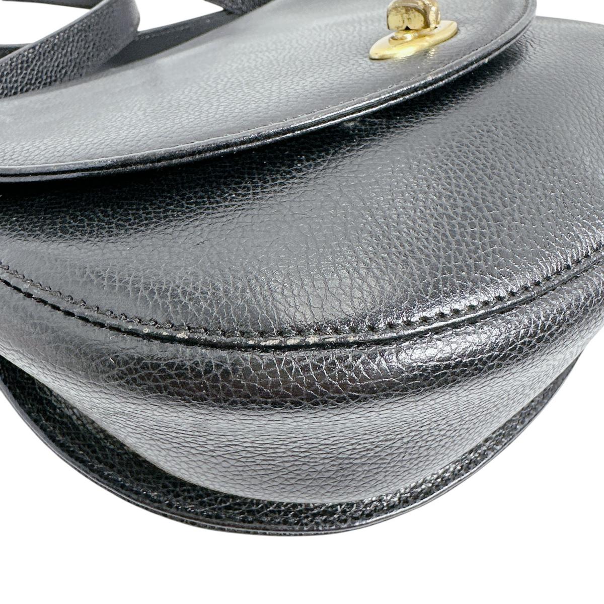 コーチ COACH ハンドバッグ
 ショルダーバッグ レザ－ オールドコーチ レザー 3176 ブラック 【SS】
 【中古】