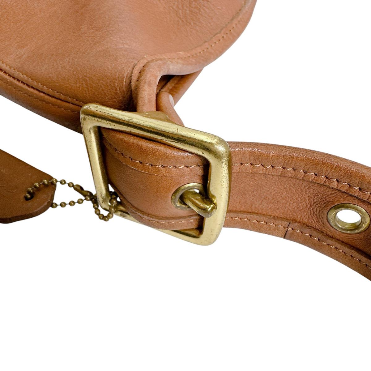 コーチ COACH ハンドバッグ
 ショルダーバッグ レザ－ オールドコーチ レザー L7U ブラウン 【SS】
 【中古】