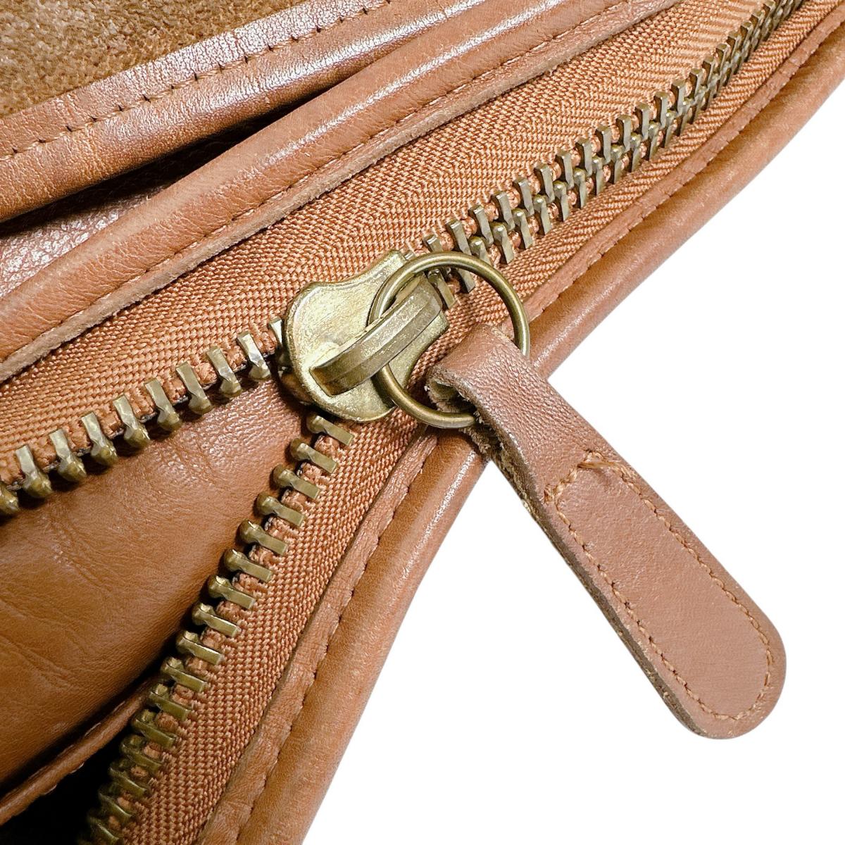 コーチ COACH ハンドバッグ
 ショルダーバッグ レザ－ オールドコーチ レザー L7U ブラウン 【SS】
 【中古】
