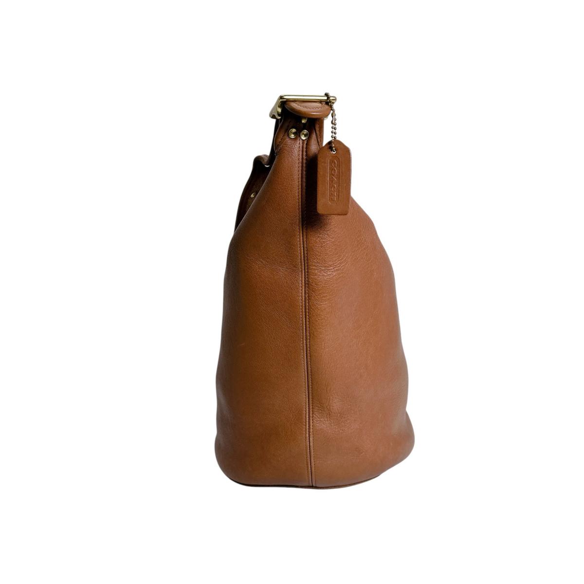 コーチ COACH ハンドバッグ
 ショルダーバッグ レザ－ オールドコーチ レザー L7U ブラウン 【SS】
 【中古】
